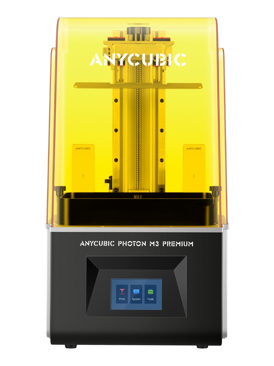 Zdjęcie drukarki Anycubic Photon M3 Premium na białym tle.